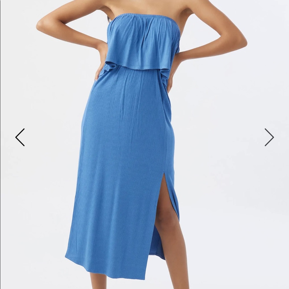 O’Neill Kole Midi Dress | Sky blue strapless dress